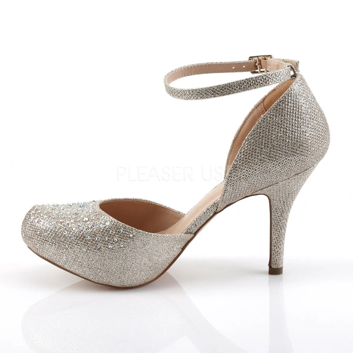 COVET-03  Nude Glitter Mesh Fabric