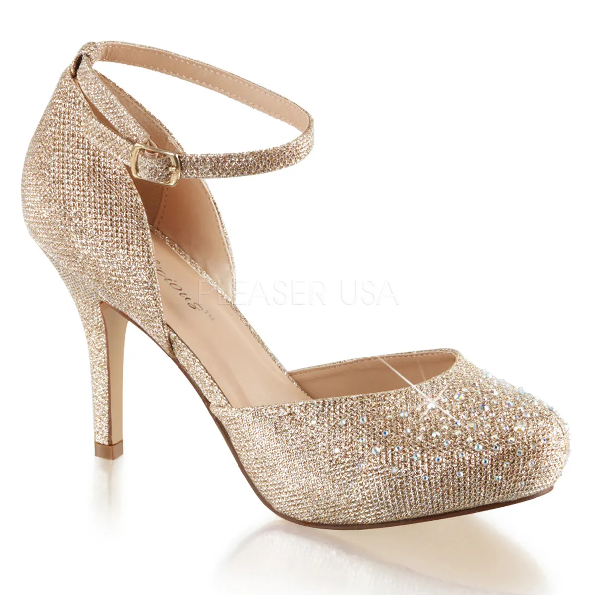 COVET-03  Nude Glitter Mesh Fabric