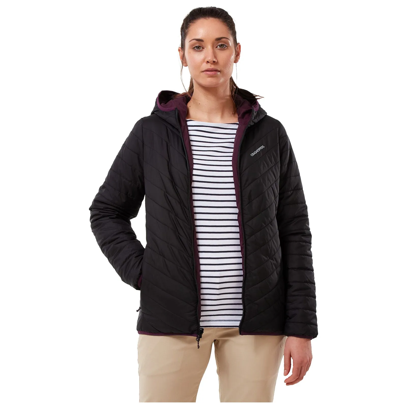 Craghoppers Ladies Compresslite V Hooded Jacket 8 UK