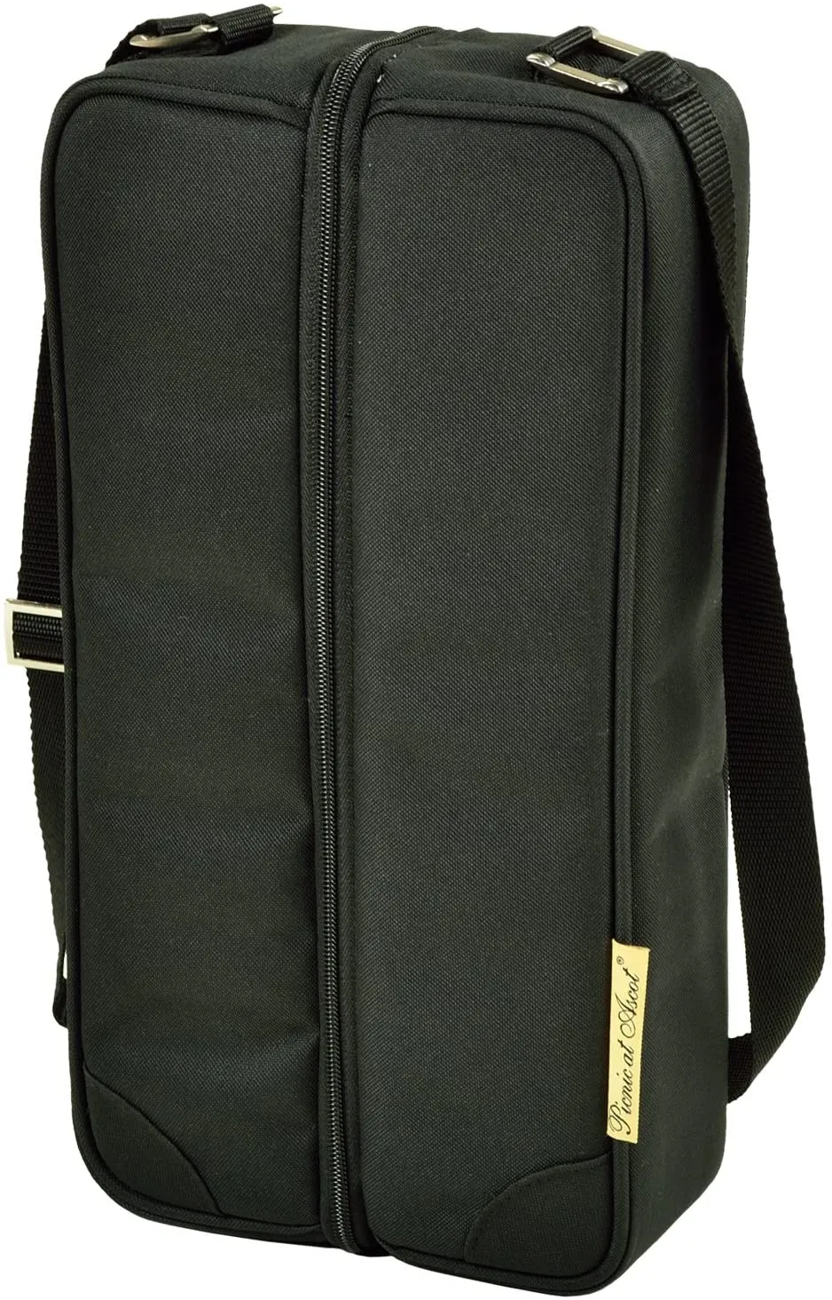 (D) Wine Carrier, Picnic Backpack Bag, Small Set for Outdoor (Yellow Paris)