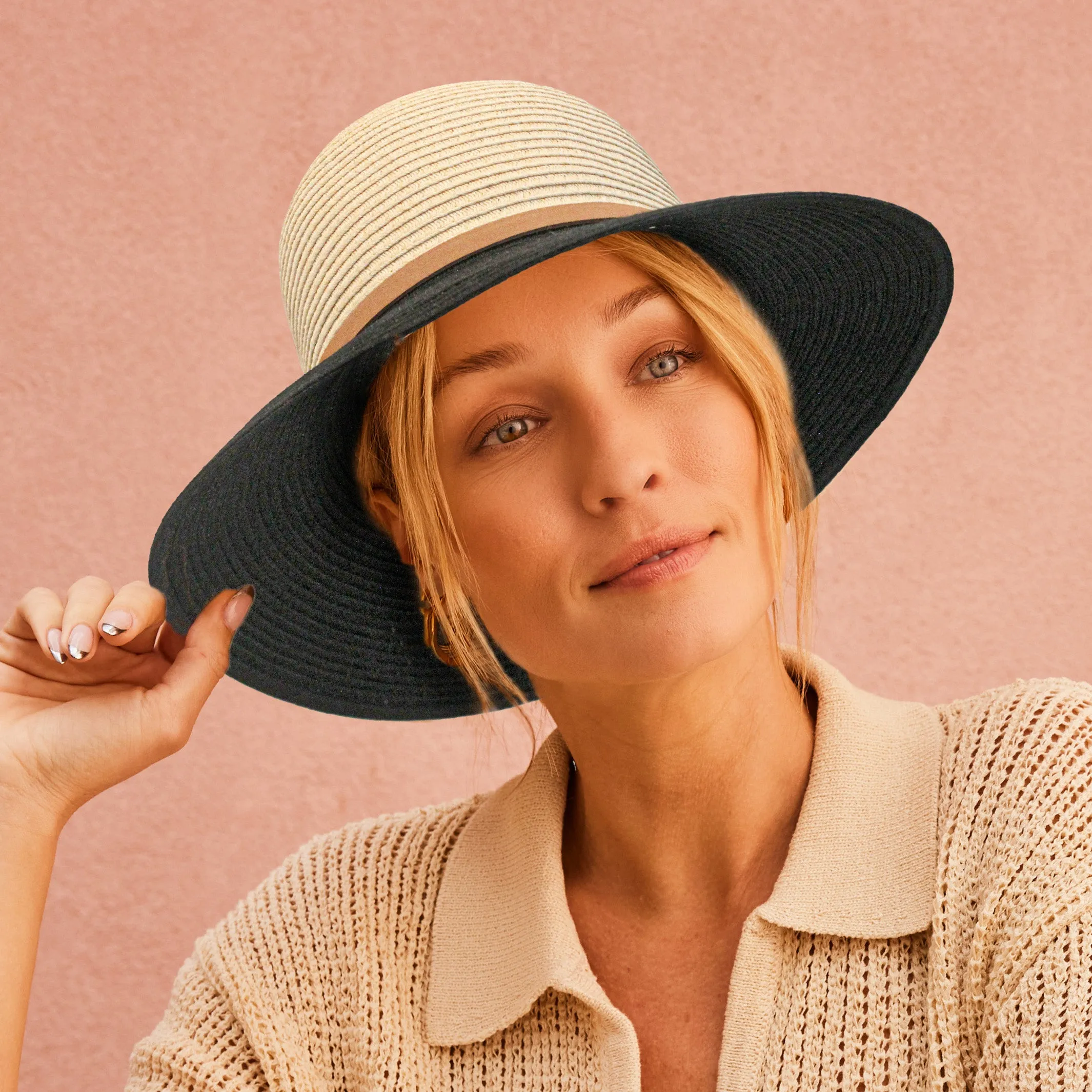Daphne Bucket Hat - Wheat Black
