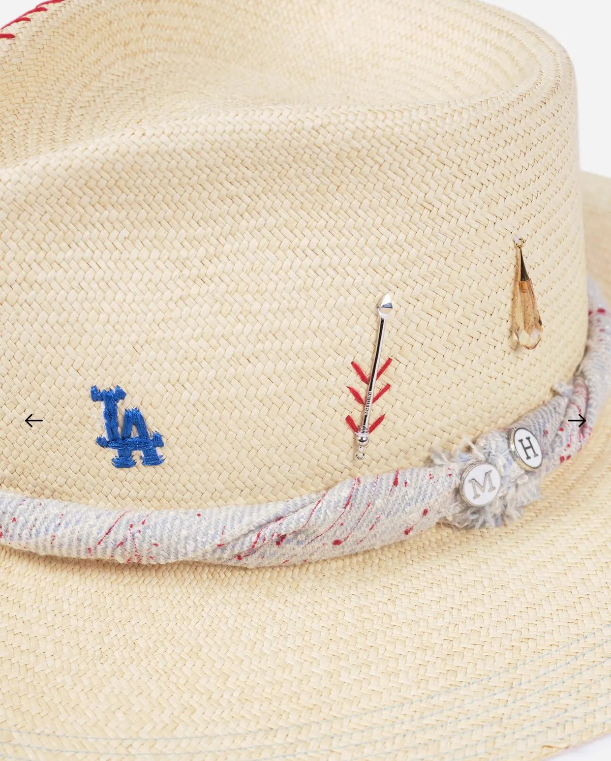 Dodgers Straw Hat - MADHAPPY X MESHIKA