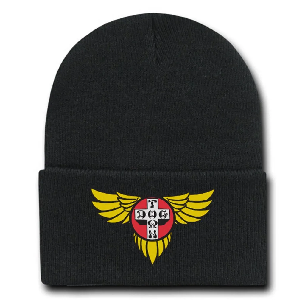 Dogtown - Embroidered Wings Beanie Black
