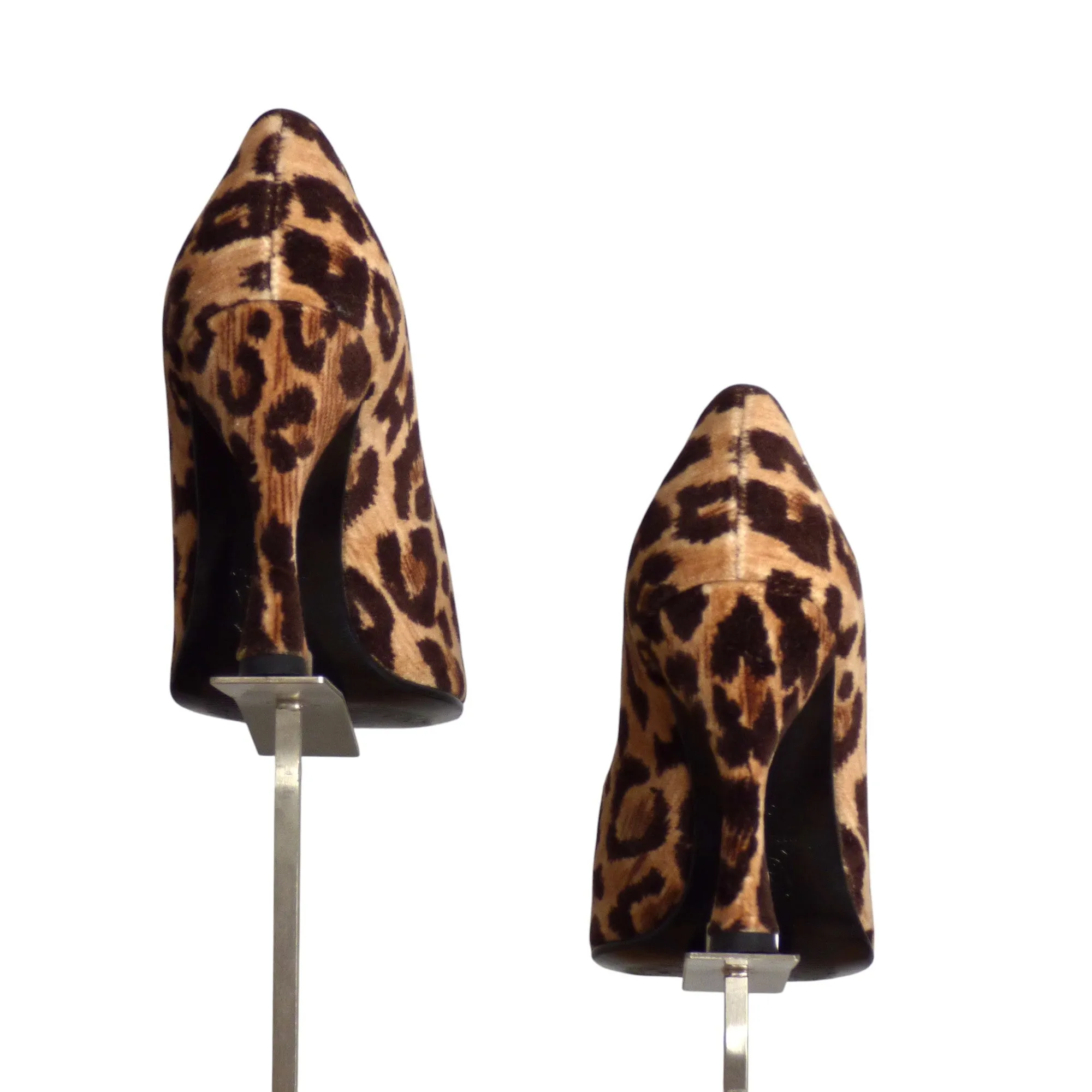 DOLCE & GABBANA- 1999 Animal Print Velvet Pumps, Size 36.5