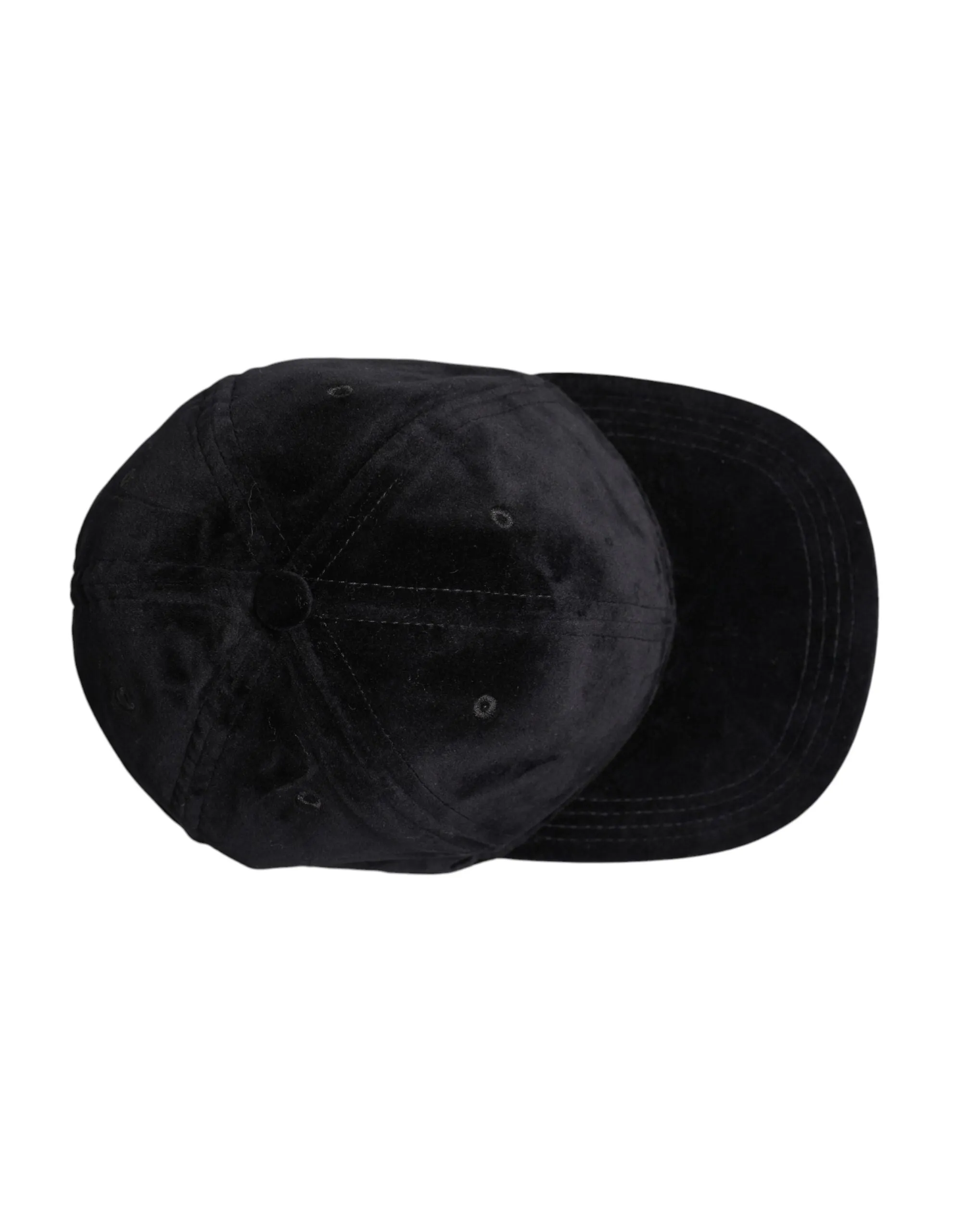 Dolce & Gabbana Black Cotton 6 Panels Baseball Cap
