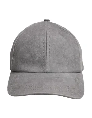 Dolce & Gabbana Gray Cotton 6 Panels Baseball Cap