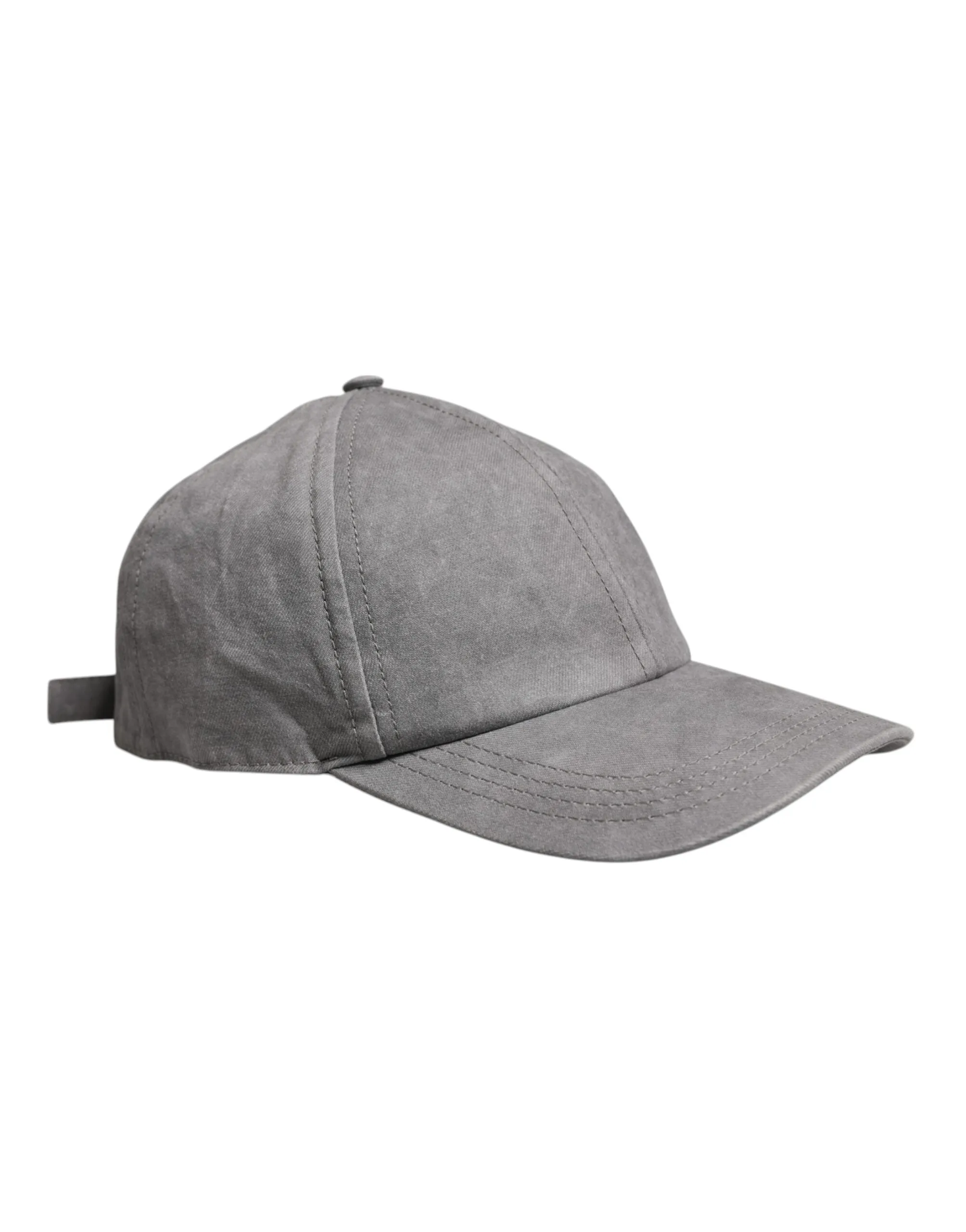 Dolce & Gabbana Gray Cotton 6 Panels Baseball Cap