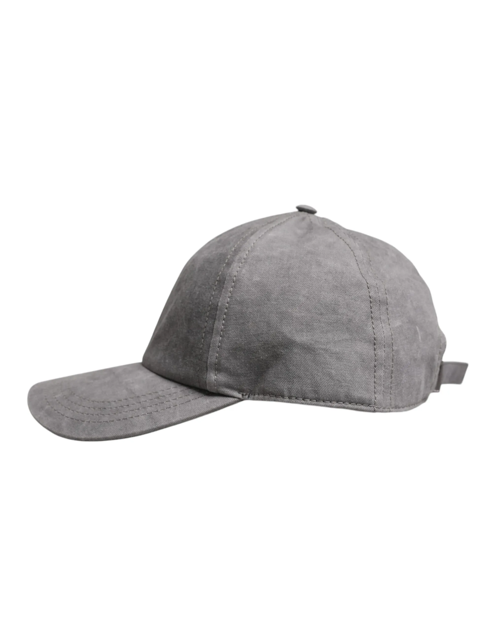 Dolce & Gabbana Gray Cotton 6 Panels Baseball Cap