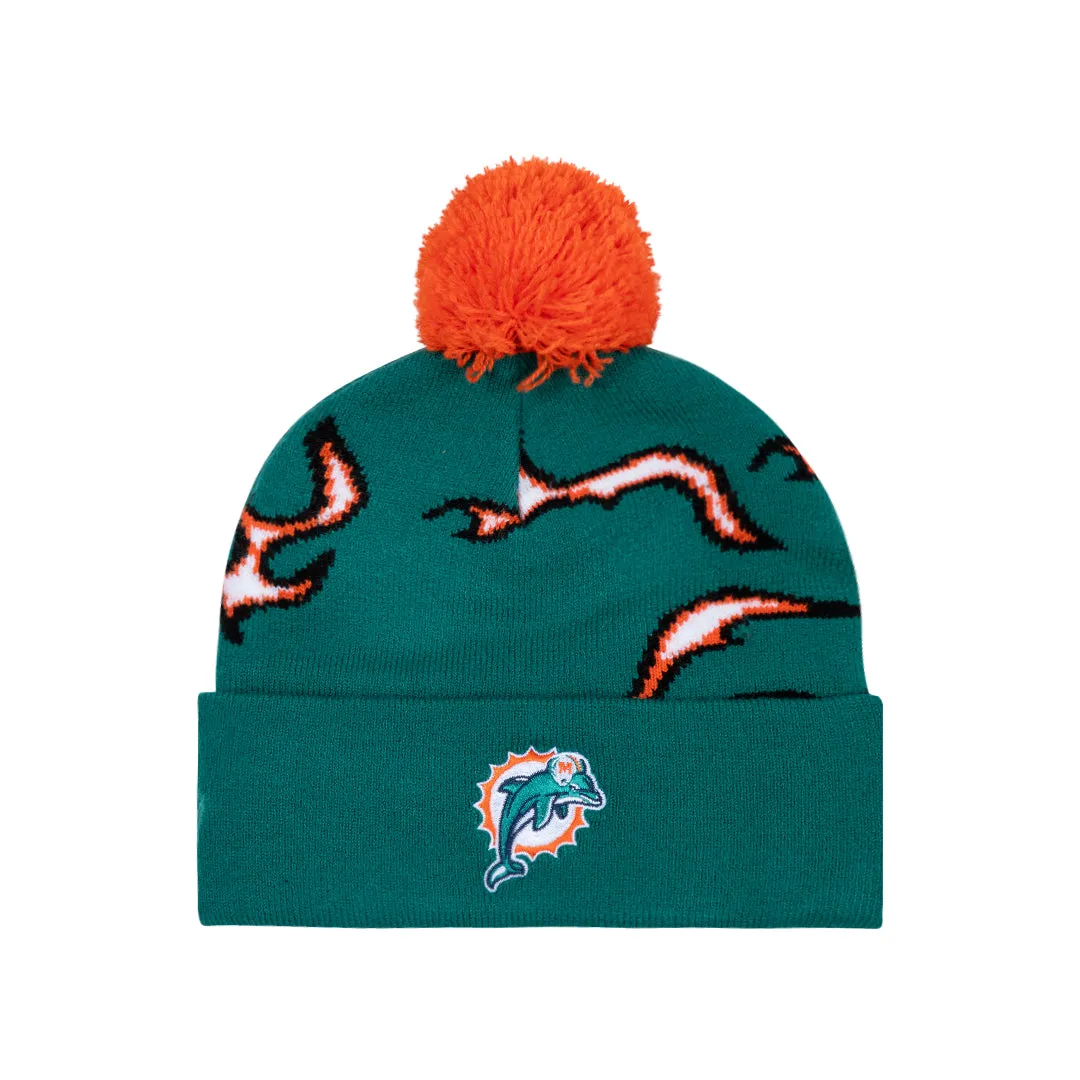 DOLPHINS FLAME BEANIE by GOLF WANG