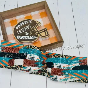 Dolphins Headbands   Scrunchies