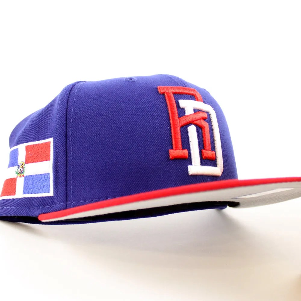 Dominican Republic 2023 World Baseball Classic (WBC) New Era 59Fifty Fitted Hat (Navy Red Grey Under Brim)