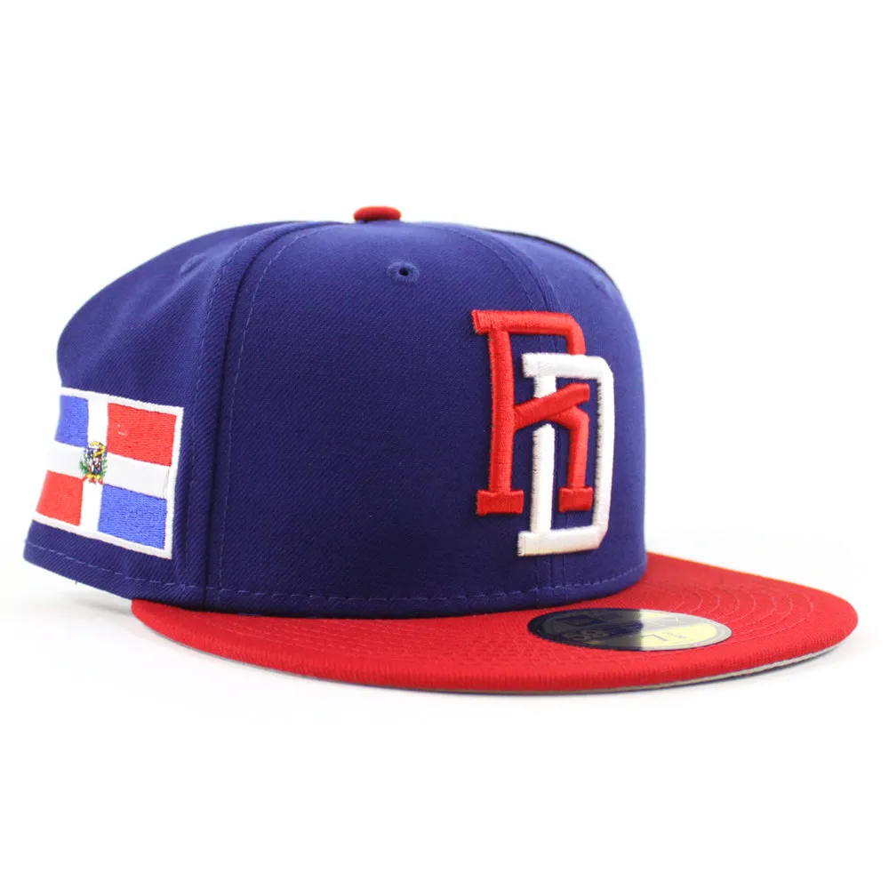 Dominican Republic 2023 World Baseball Classic (WBC) New Era 59Fifty Fitted Hat (Navy Red Grey Under Brim)