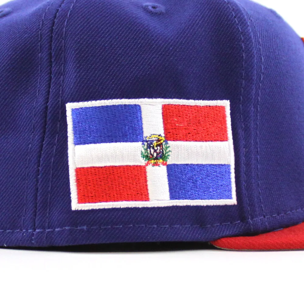 Dominican Republic 2023 World Baseball Classic (WBC) New Era 59Fifty Fitted Hat (Navy Red Grey Under Brim)