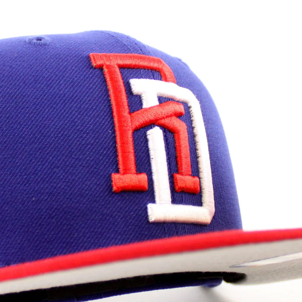 Dominican Republic 2023 World Baseball Classic (WBC) New Era 59Fifty Fitted Hat (Navy Red Grey Under Brim)