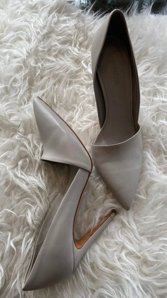 D'Orsay Gray Heels