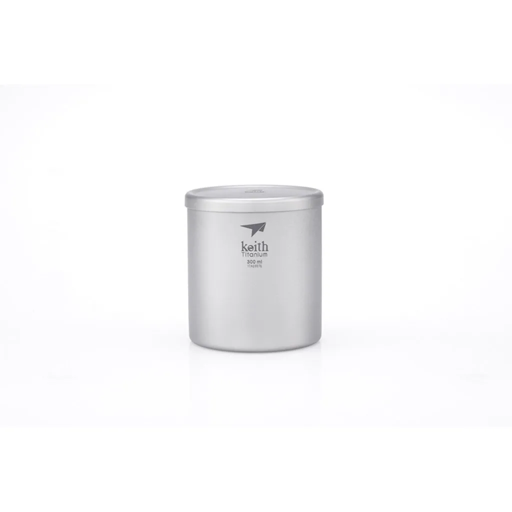 Double-Wall Titanium Mug with Lid - 3302