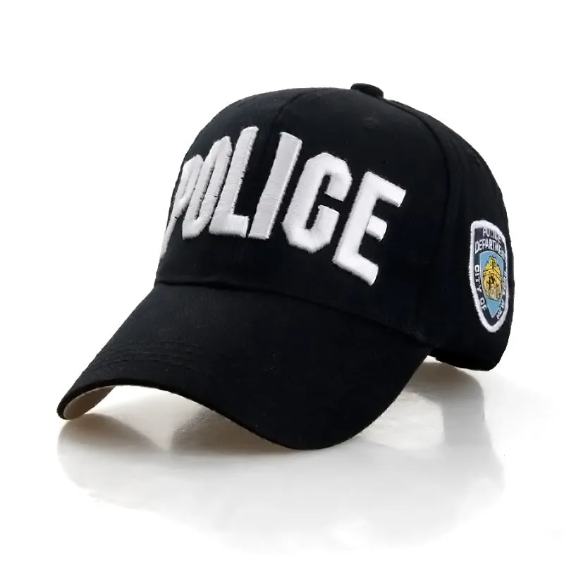 Embroidery Police Baseball Cap Bone Gorras Adjustable Snapback Hats