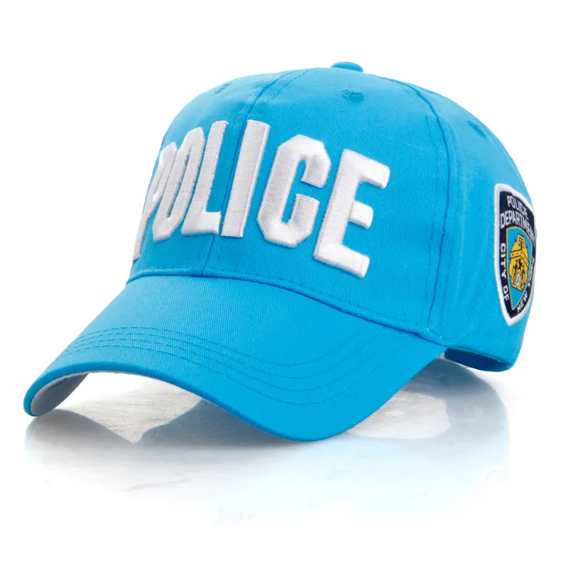 Embroidery Police Baseball Cap Bone Gorras Adjustable Snapback Hats