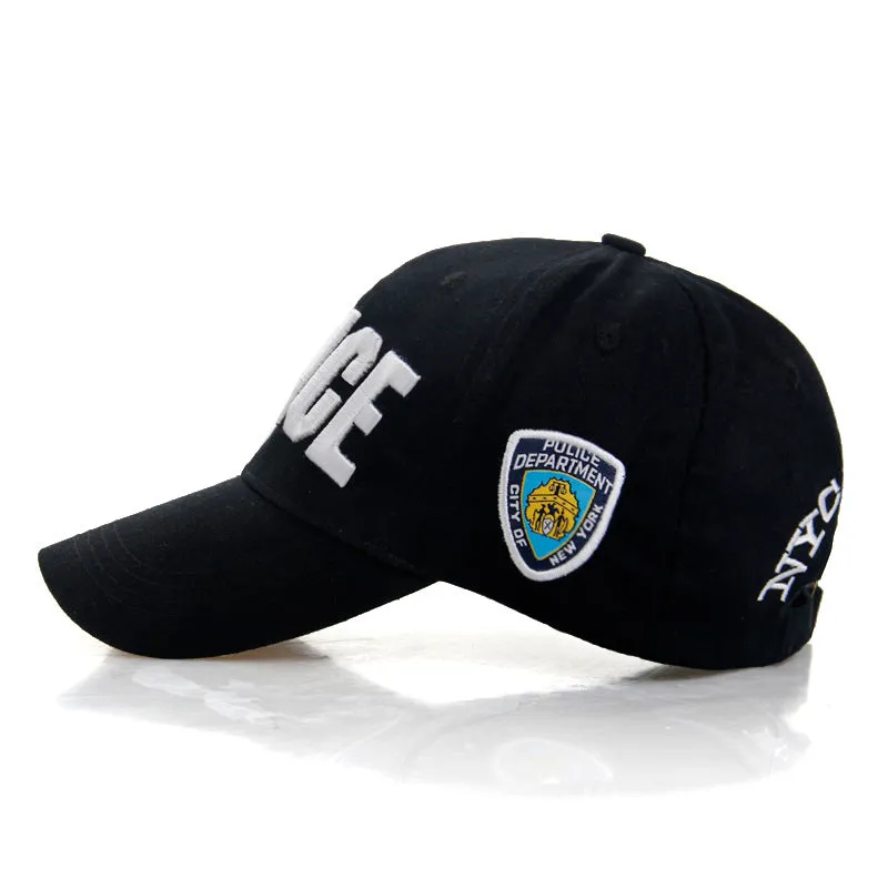 Embroidery Police Baseball Cap Bone Gorras Adjustable Snapback Hats