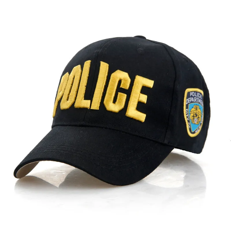 Embroidery Police Baseball Cap Bone Gorras Adjustable Snapback Hats