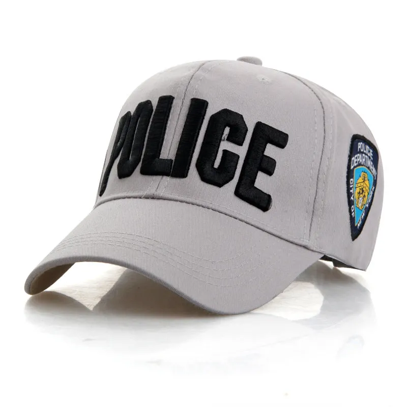 Embroidery Police Baseball Cap Bone Gorras Adjustable Snapback Hats
