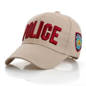 Embroidery Police Baseball Cap Bone Gorras Adjustable Snapback Hats