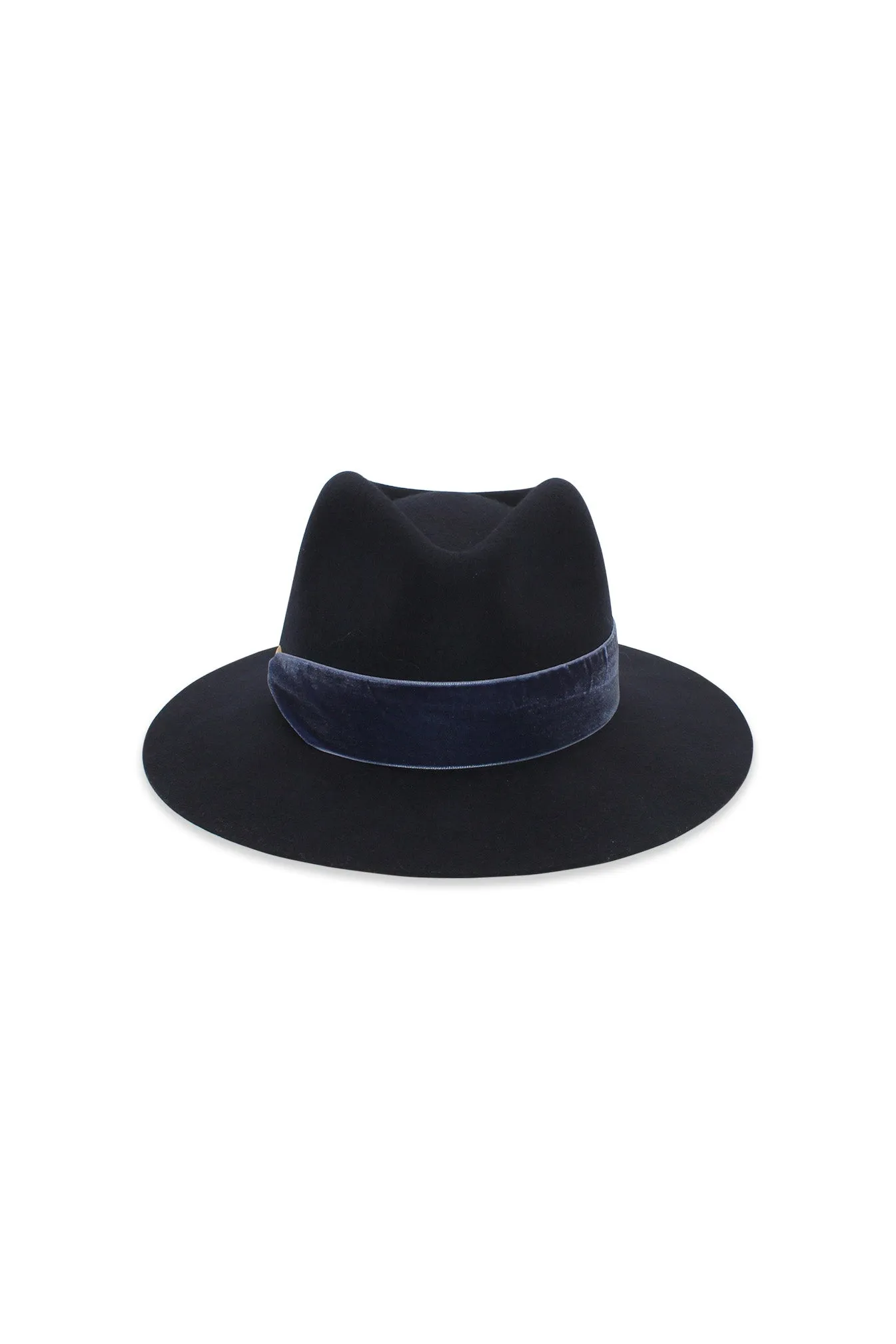 Emery Wool Fedora in Navy