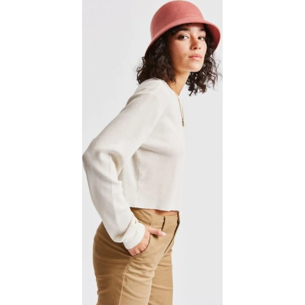 ESSEX BUCKET HAT - DUSTY ROSE