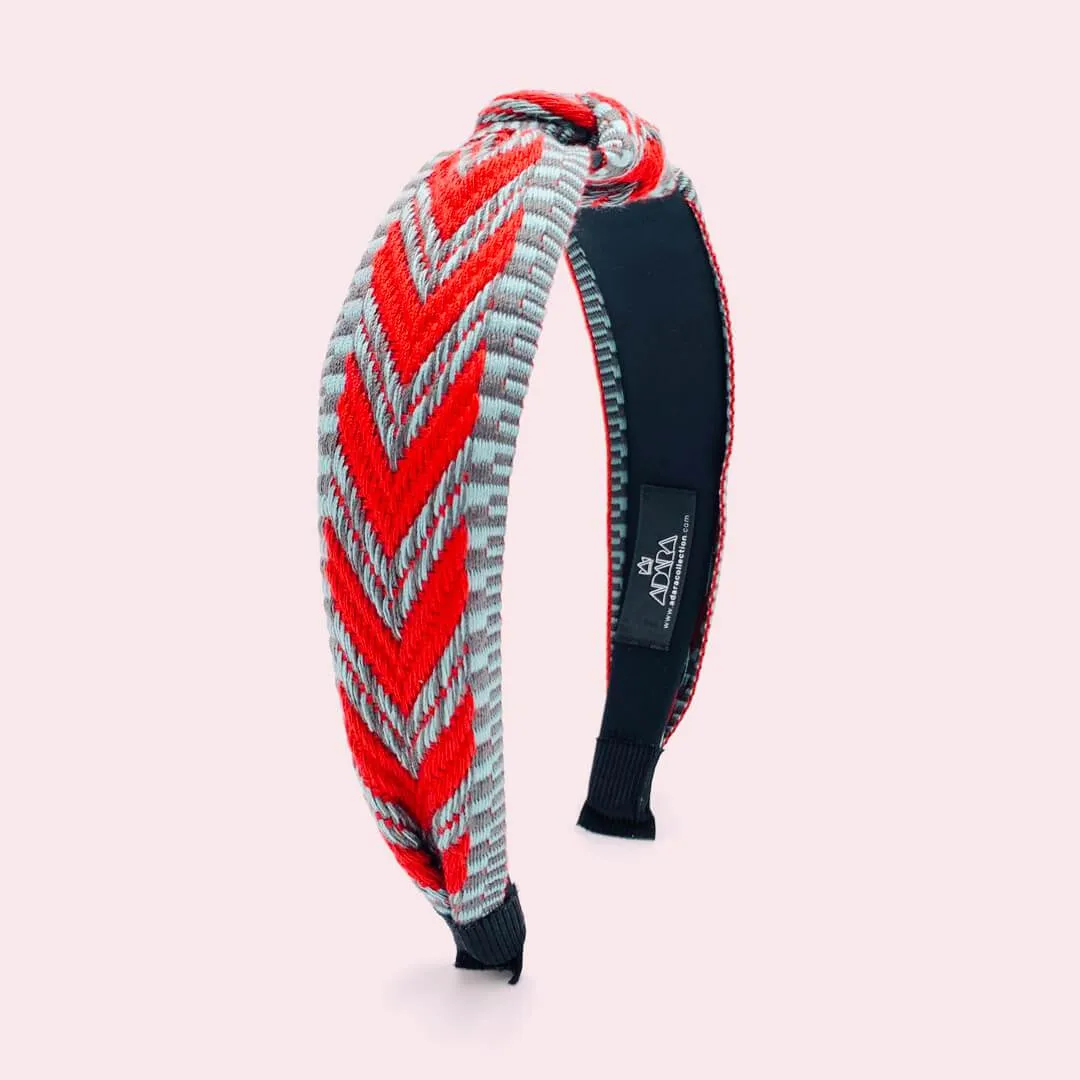 Ethnic Pattern Knotted Headbands for Women • Azteca Model
