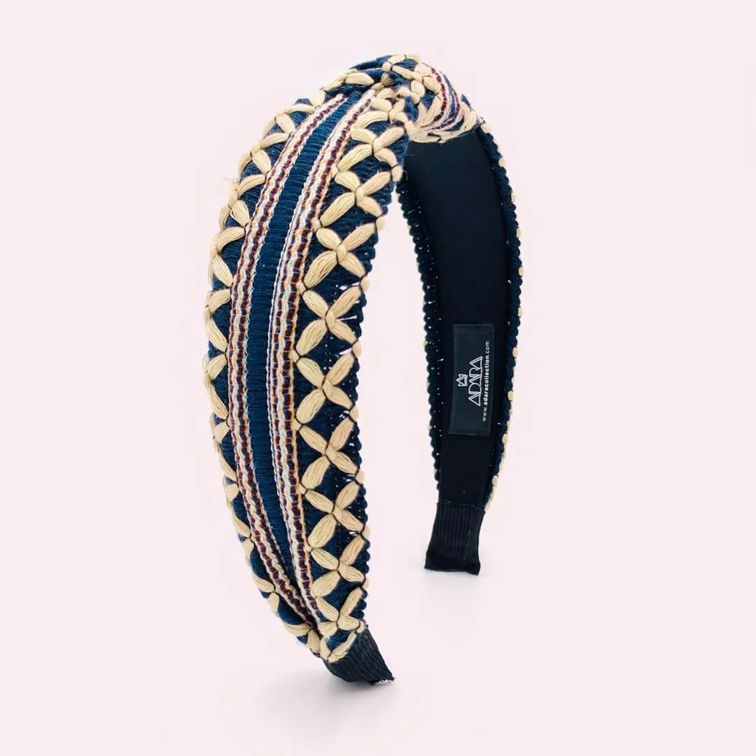 Ethnic Pattern Knotted Headbands for Women • Azteca Model