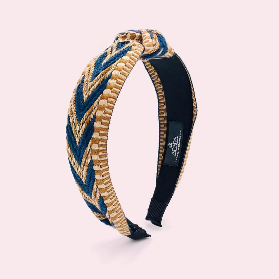 Ethnic Pattern Knotted Headbands for Women • Azteca Model