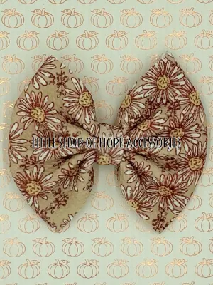 Fall Daisy's Bows   Headwraps