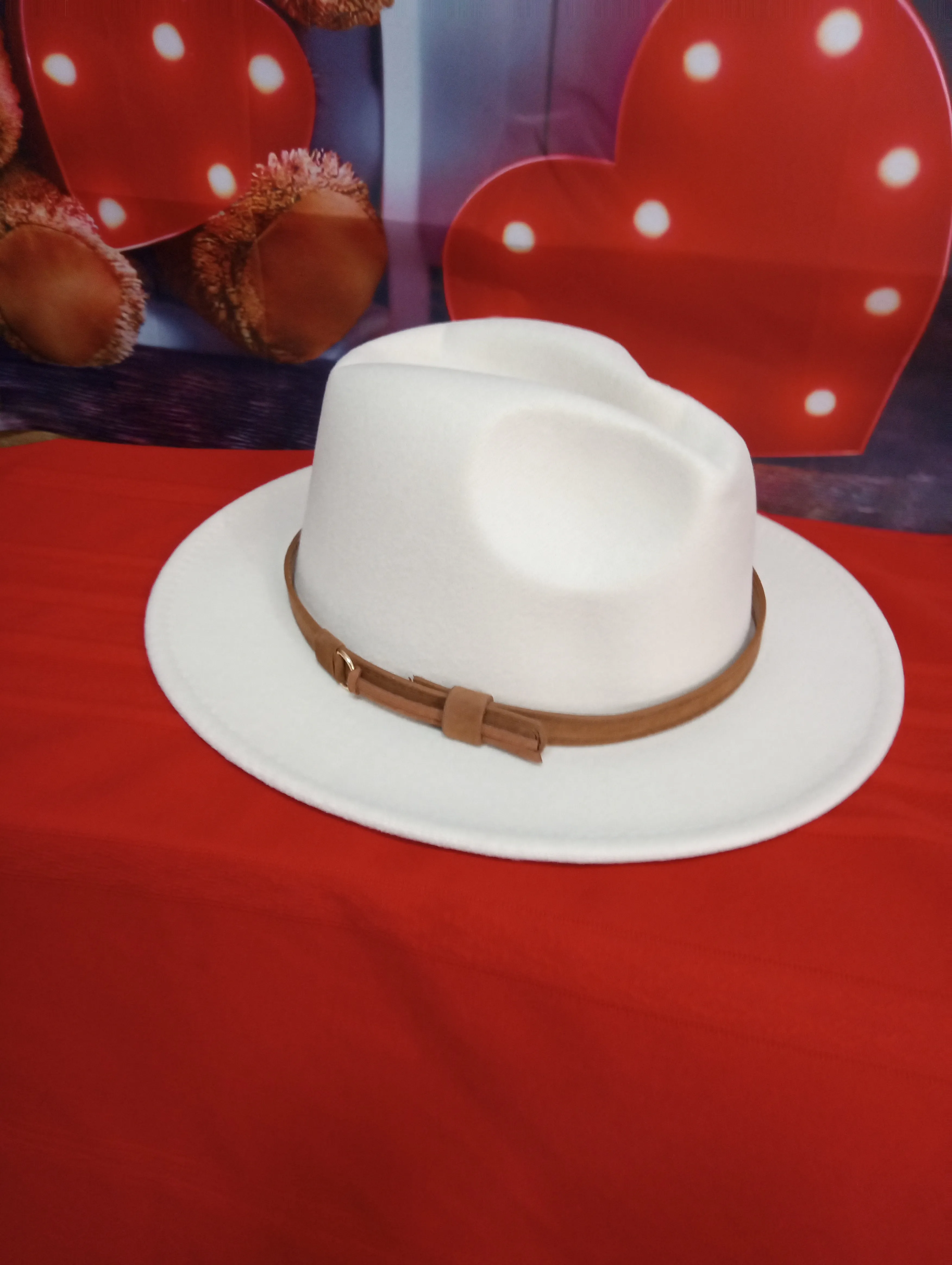 Felt Tan Fedora w/Belt