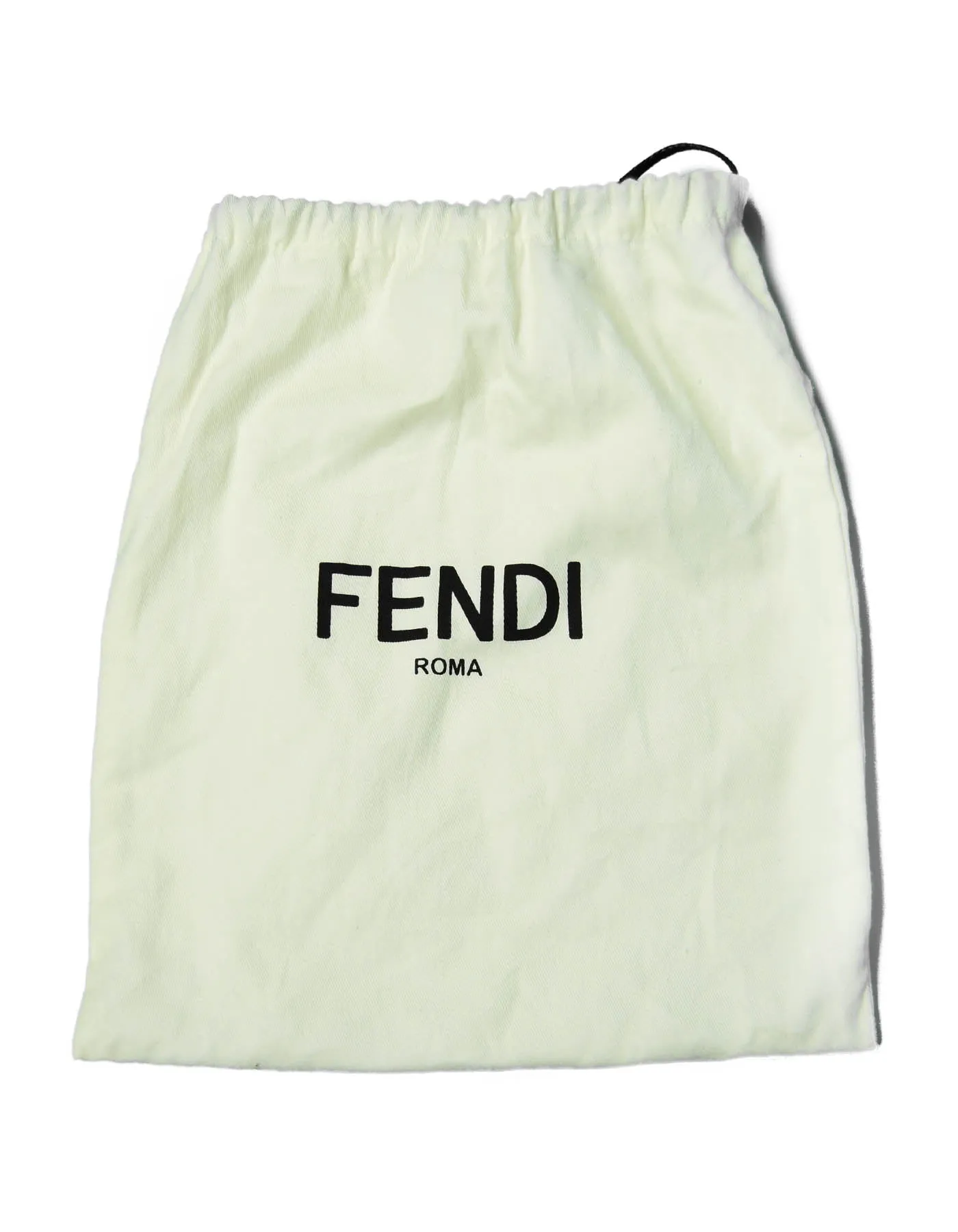 Fendi Black PVC Monogram Colibri Slingback Heels sz 38