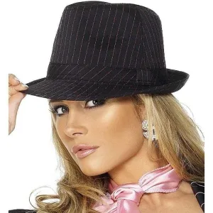 Fever Gangster Trilby Hat Adult Black