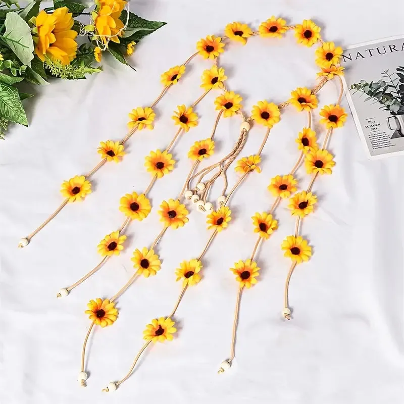 Flower Headband Long