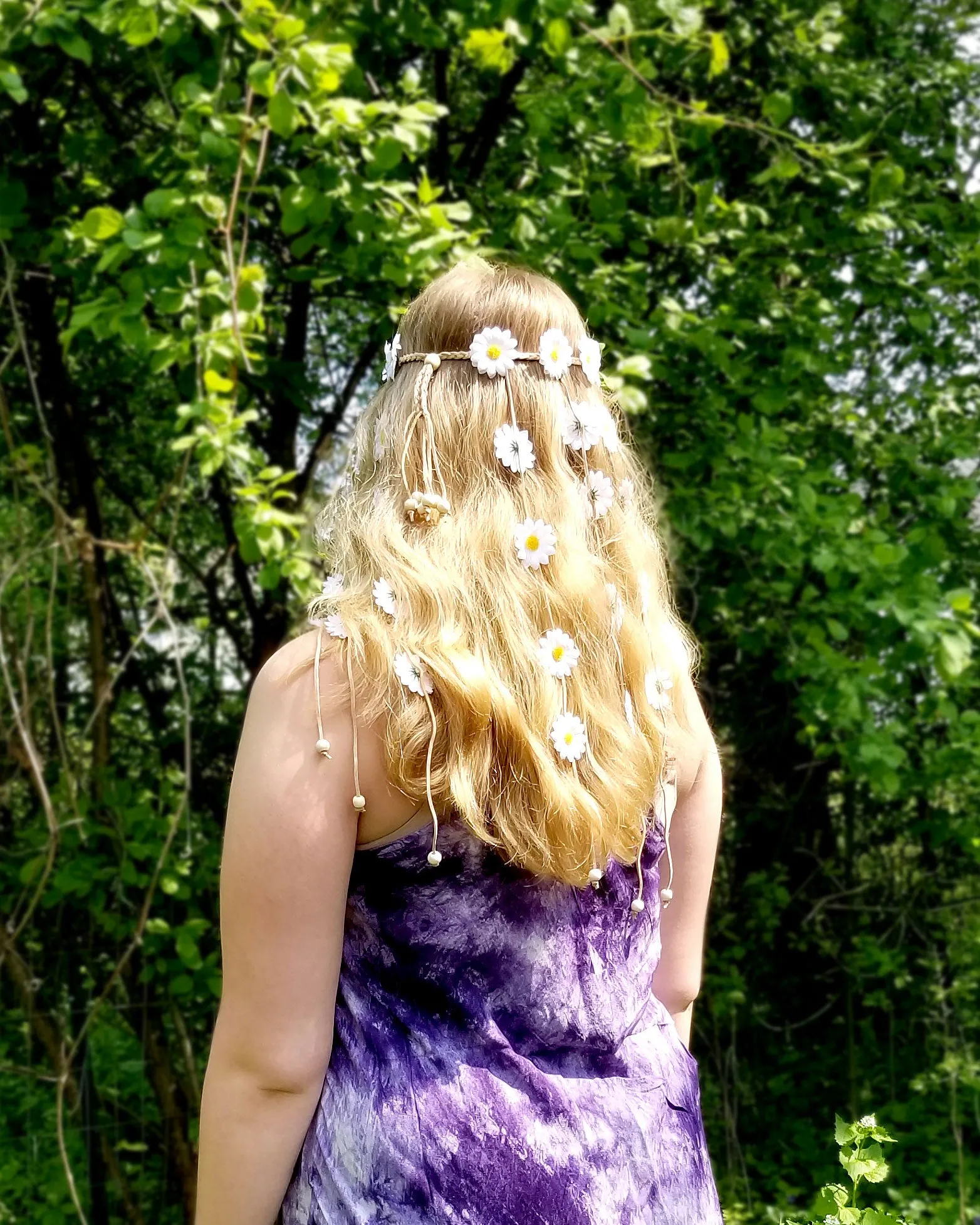 Flower Headband Long