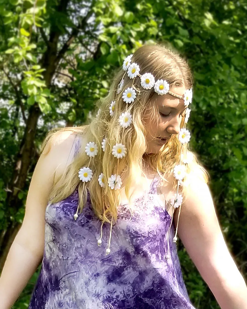 Flower Headband Long