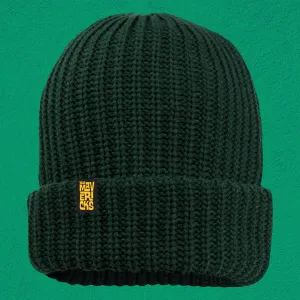Forest Green Stacked Logo Beanie