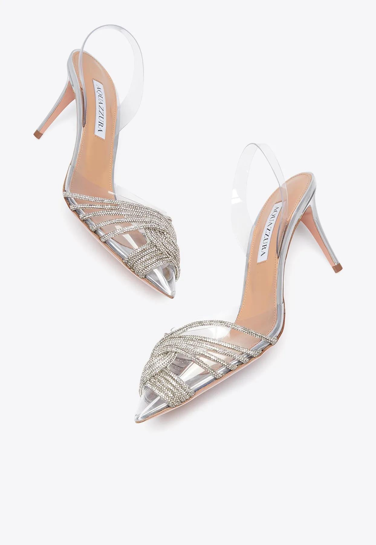 Gatsby 75 Crystal-Embellished Sling Pumps