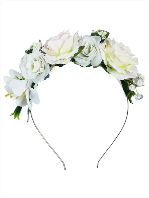 Girls Rose Embellished Headband