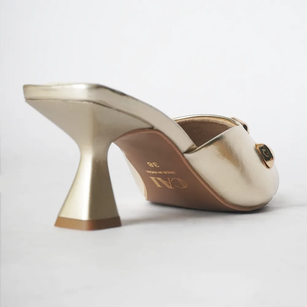 Gold Stud Heels