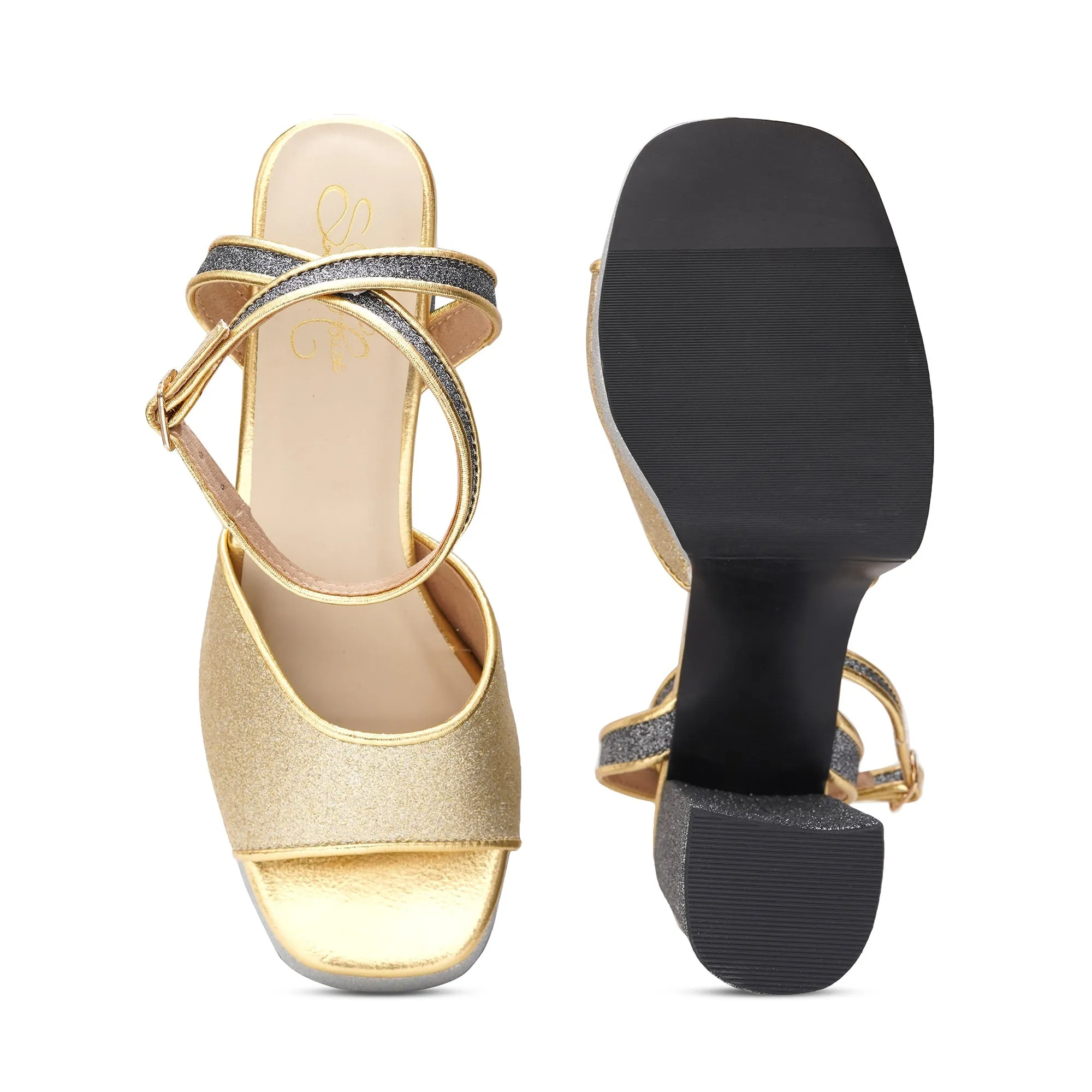 Golden Temptation Heels