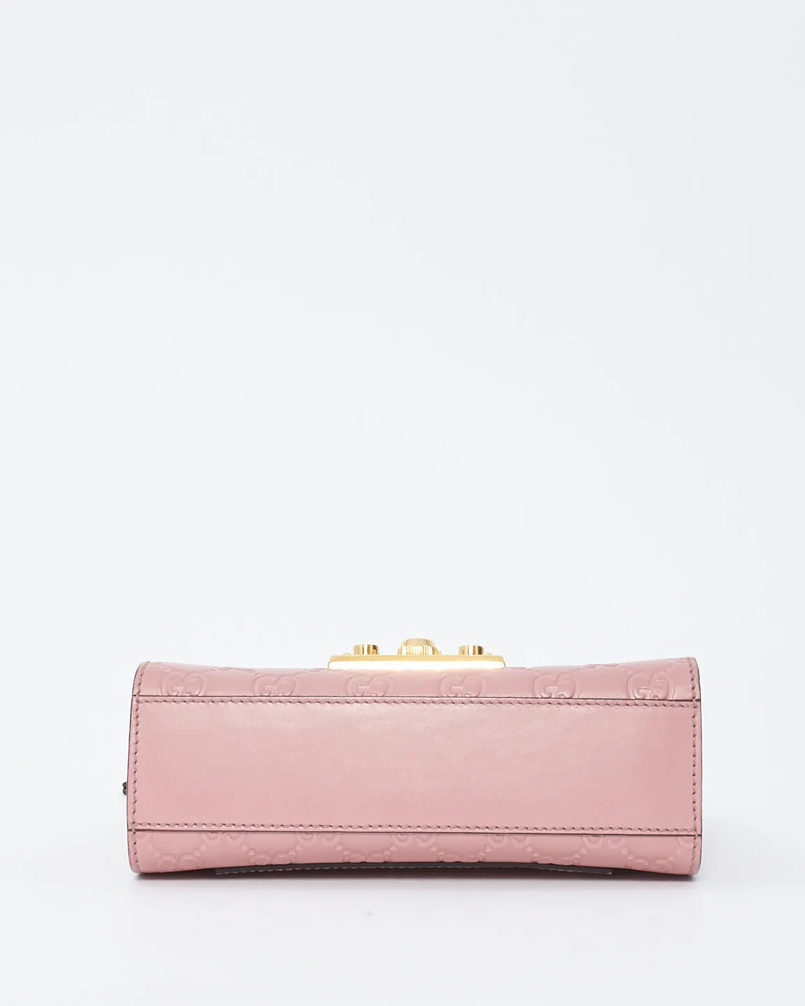 Gucci Pink Guccissima Leather Small Padlock Shoulder Bag