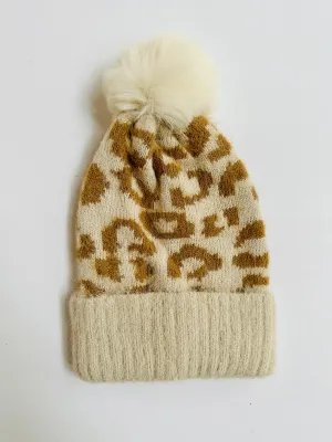 H43 LEOPARD BEANIE