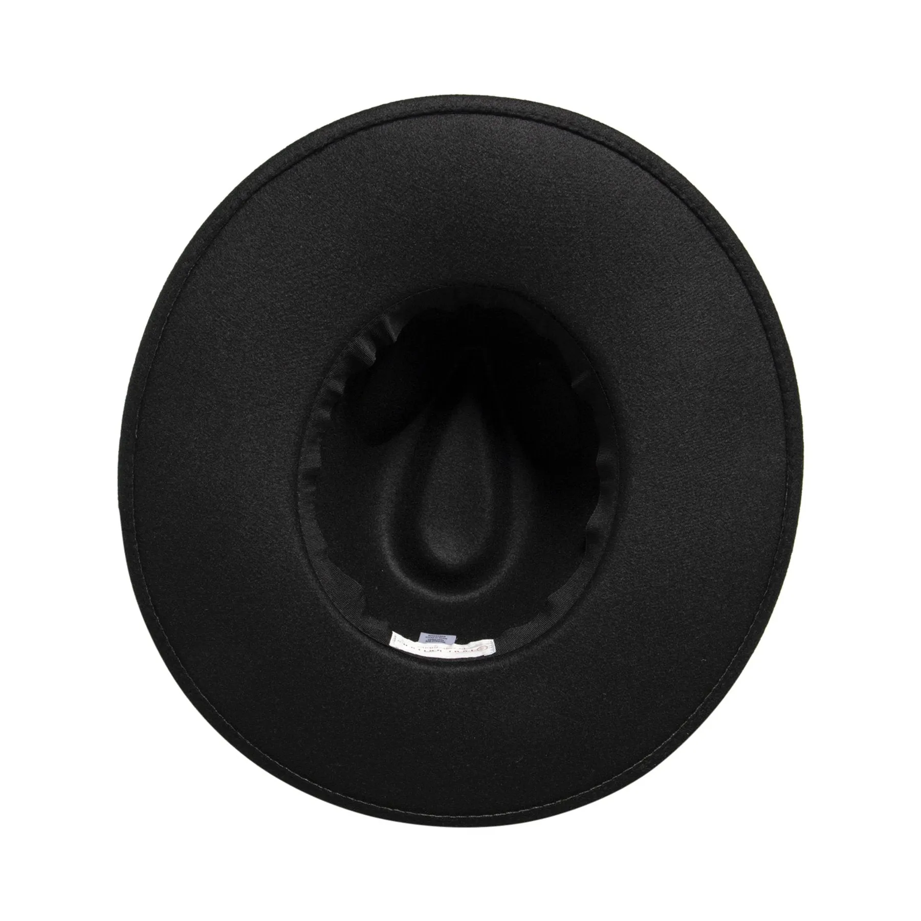 Handcraftef WIDE BRIM FEDORA - BLACK