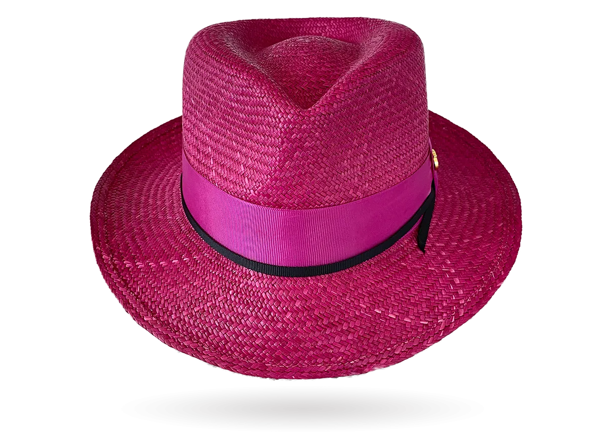 HANDMADE PANAMA HAT 'BERRY SUMMER' (LIMITED EDITION)
