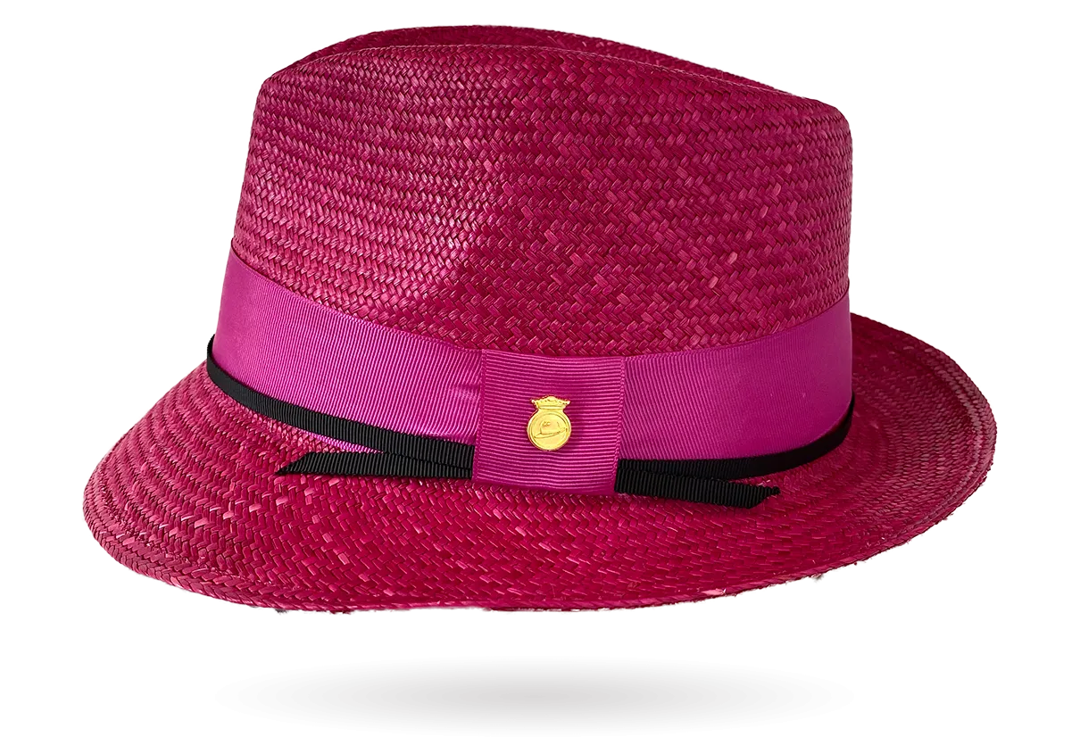 HANDMADE PANAMA HAT 'BERRY SUMMER' (LIMITED EDITION)