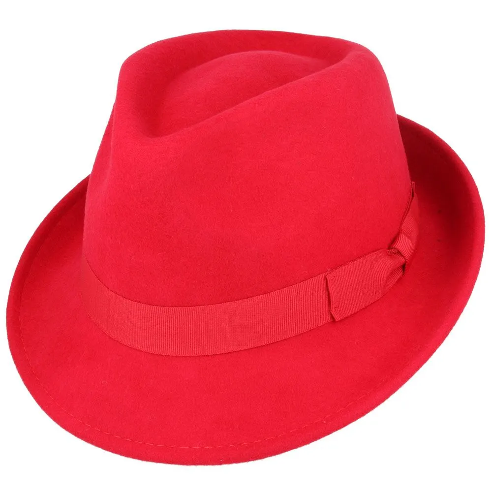 Handmade Wool Felt Trilby Hats