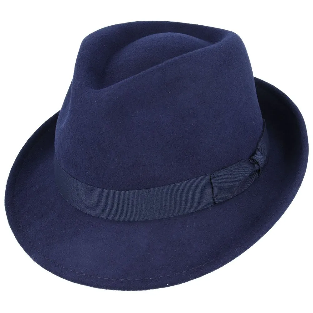 Handmade Wool Felt Trilby Hats